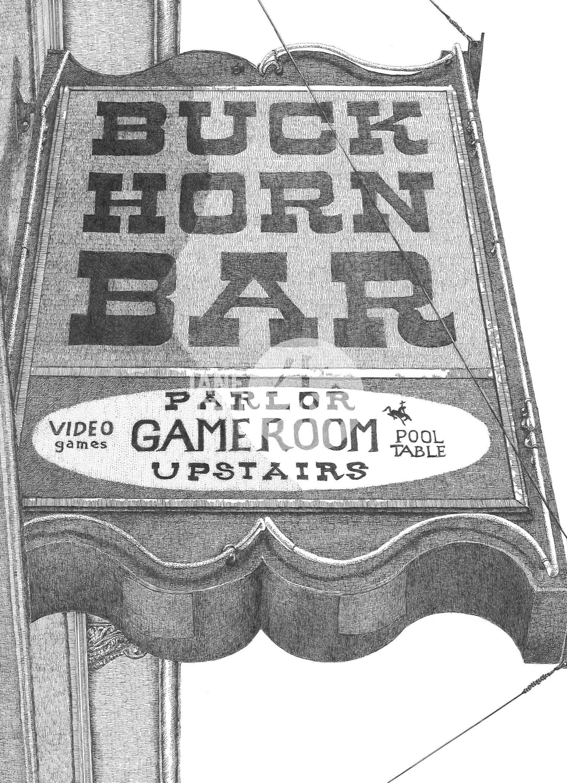 Historic Buckhorn Bar by Jane Chu