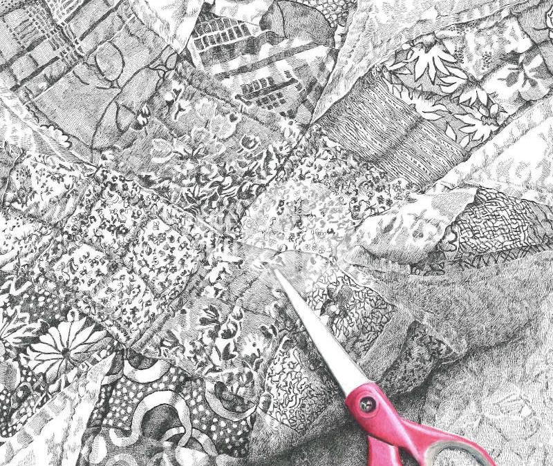 Quilt with Scissors